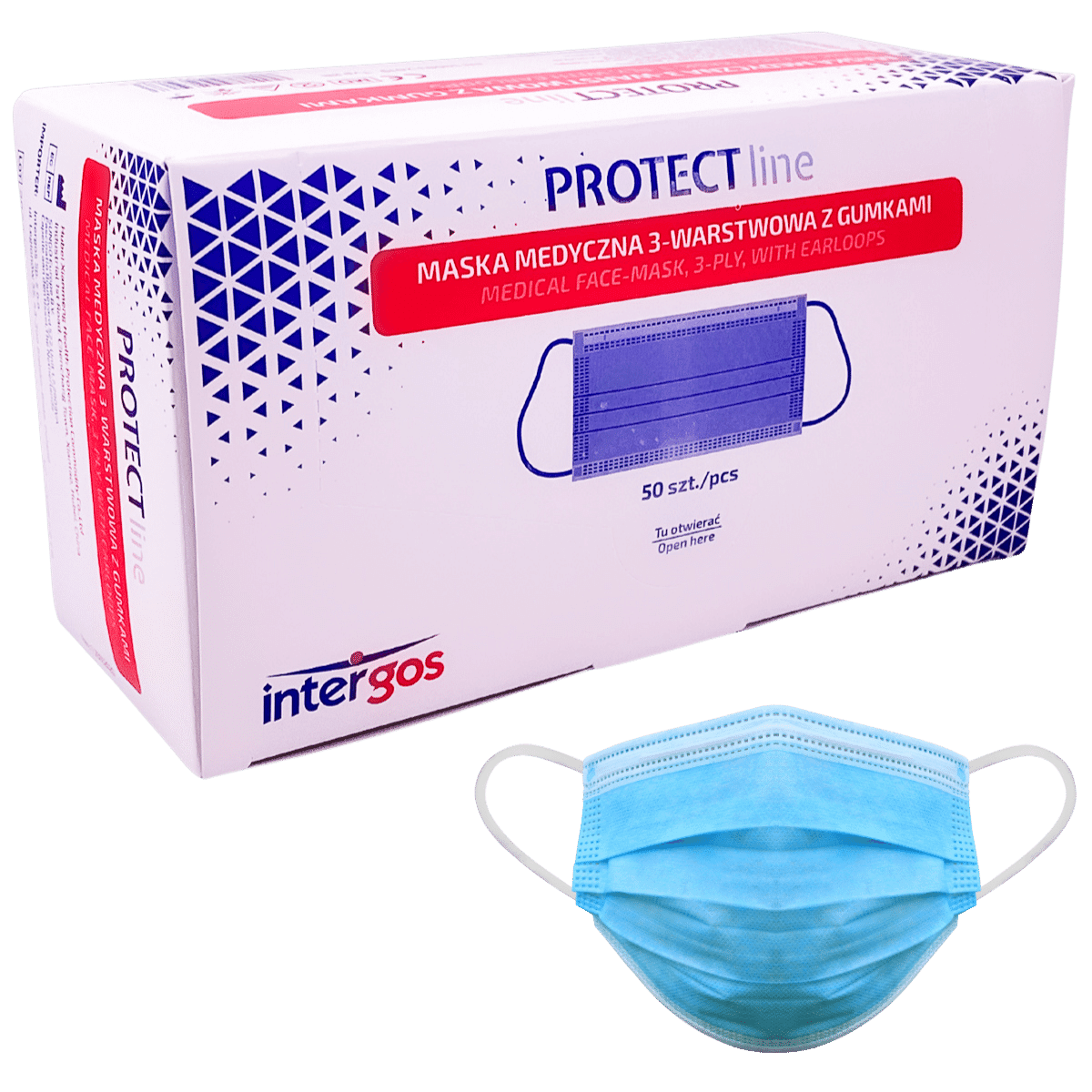 Maska medyczna 3-W PROTECTline Intergos